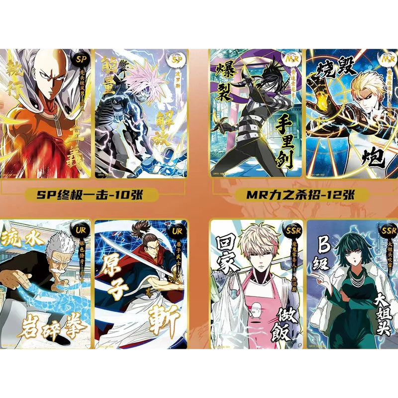 ONE PUNCH MAN Collection Cards for Children Original Japan Bleach Cards Cartas Game Cards Birthday Gifts Kids Hobby Battle