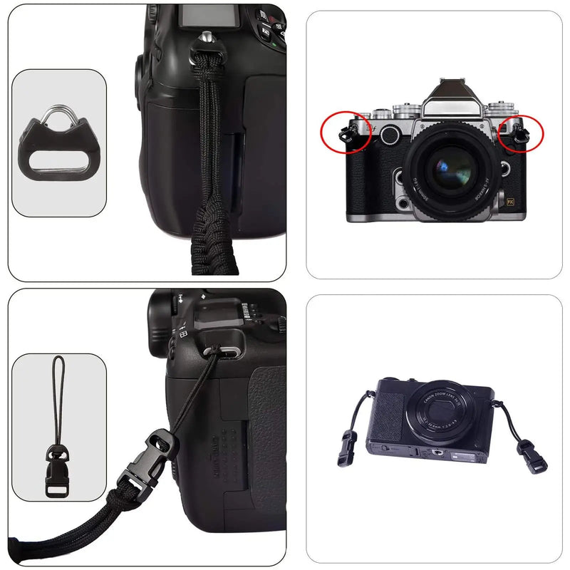 2pcs Digital Camera Strap Transfer Buckle SLR Micro Single Strap Transfer Thickened Aircraft Buckle Camera Accessories