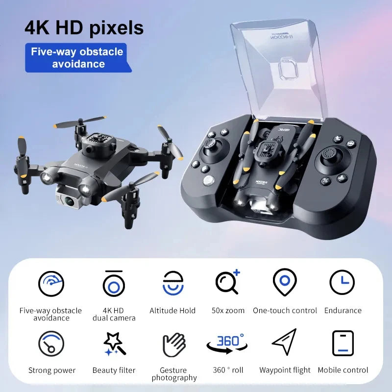 XIAOMI New V30 Mini Drone with Camera HD 4K FPV RC Drones Profesional Five-sided Obstacle Avoidance Helicopter Drone Toy Gift