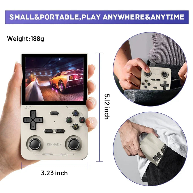 K36 Handheld Game Console 3.5Inch IPS 640x480 Screen Built in 64GB Memory Classic Games Portable Handheld Game Console