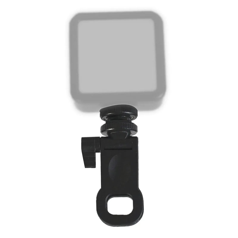 Universal Mini Selfie Fill Light Clip Camera Flash Holder Expansion1/4 Screw Phone Computer Photography Light Mounting Clip