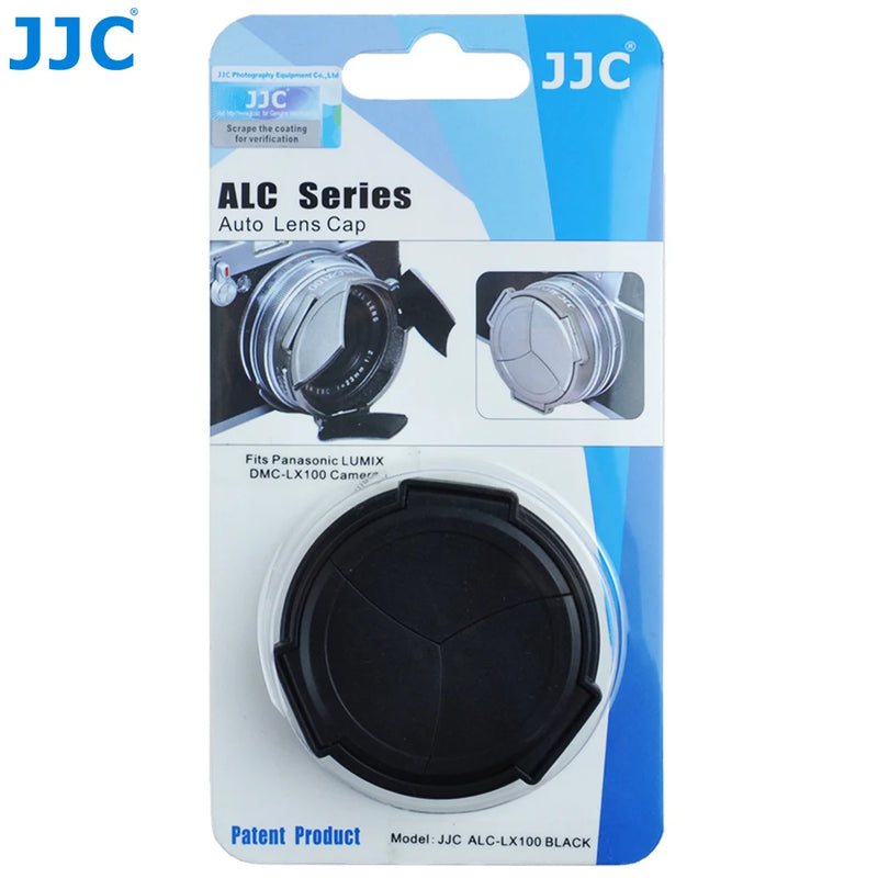 JJC DMW-LFAC1 Auto Lens Cap Cover for LEICA D-Lux8 D-LUX 7 D-LUX(Typ 109) Panasonic LUMIX DMC-LX100 DMC-LX100II DC-LX100M2