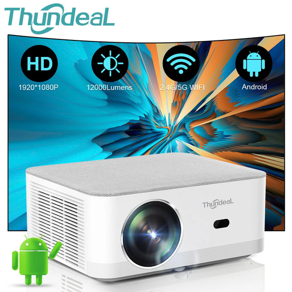 ThundeaL TD92 Pro Full HD Projector Portable Home Theater for 2K 4K 1080P Video Android WIFI Phone TD92Pro Beam Projector Cinema