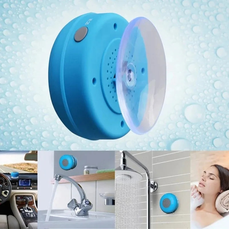 large suction cup mini portable speaker outdoor sports stereo speaker Bathroom waterproof wireless Bluetooth speaker