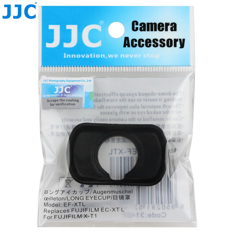 JJC EC-XT Soft Silicone Eyepiece Eyecup Viewfinder Eye Cup for Fujifilm X-T5 X-H2 X-T4 X-T3 X-T2 X-T1 XT4 XT3 XT2 XT1 GFX100