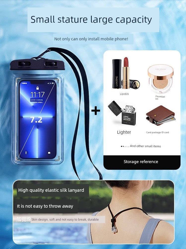 Touch Screen Neck Rope Drifting Equipment Mobile Phone Waterproof Bag