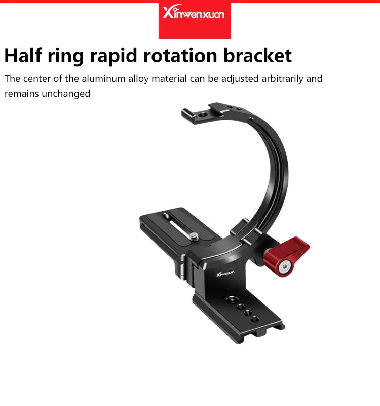 Bracket Semi-circular Ring Horizontal Vertical Shooting Universal for Sony Canon Nikon Fuji Camera Video Holder 8180