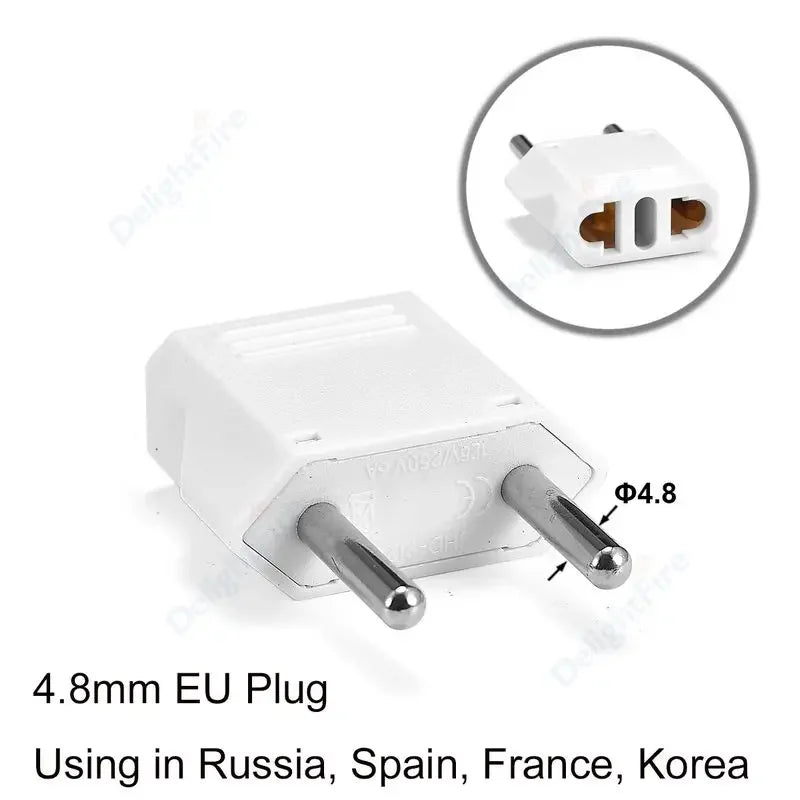 US To EU Plug Adapter Japan Chinese American To Euro European Travel Adapter 2Pin Plug Type C Power Converter Electric Socket