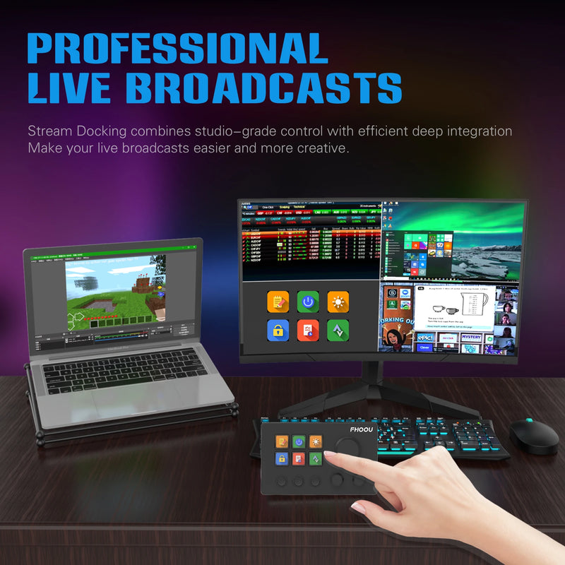 StreamDeck Global Version Stream Deck LCD Live Content Creation Controller Custom Button Visual Keyboard For Win/Mac Gifts