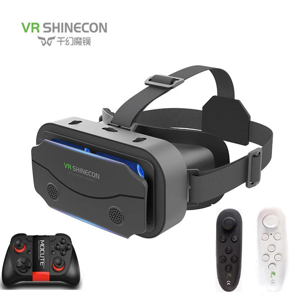 SHINECON 3D Helmet VR Glasses 3D Glasses Virtual Reality Glasses VR Headset For Google cardboard 5-7' Mobile with original box