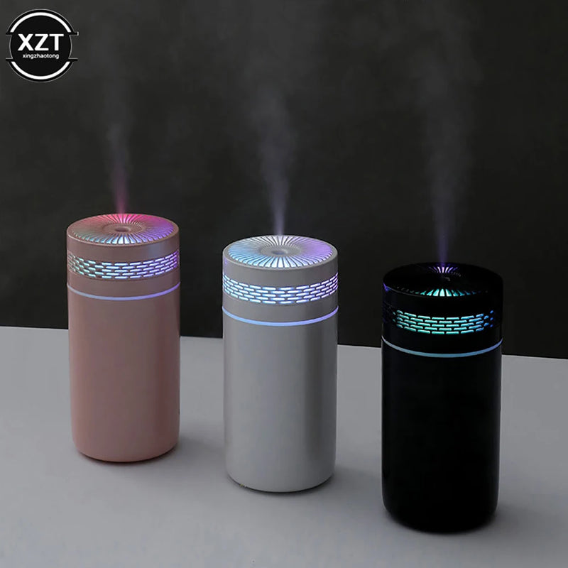 320ML Mini Car Air Humidifier USB Ultrasonic Essential Oil Diffuser Smart Purifier Home Aroma Anion Mist Maker LED for Home Car