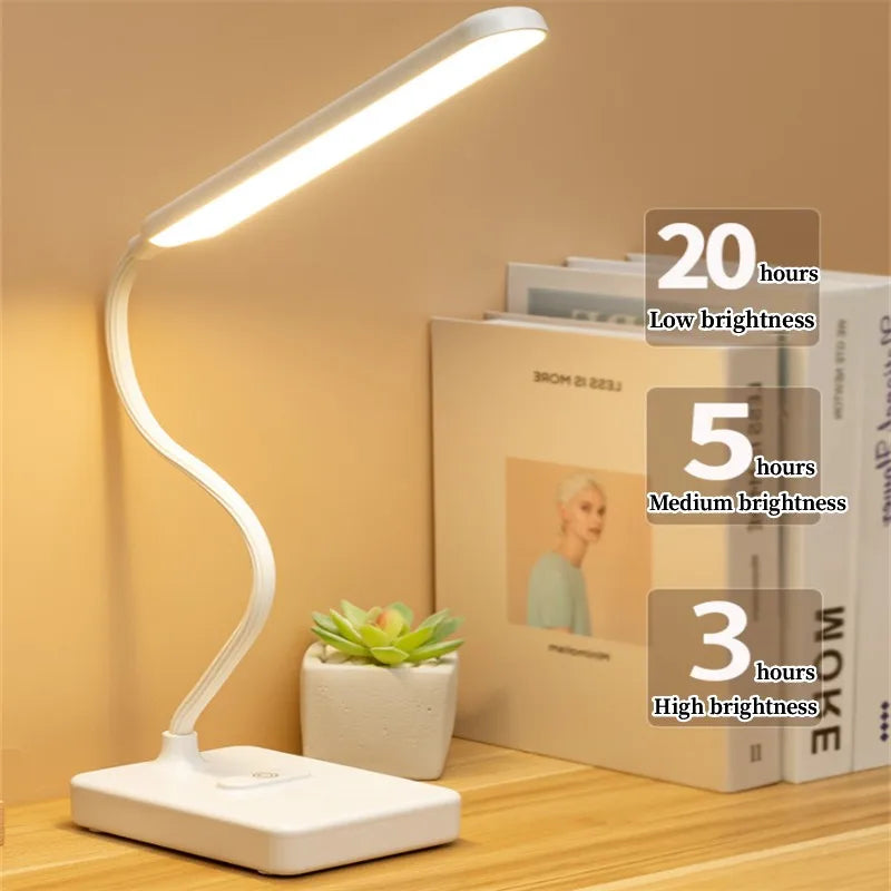 30 LED Reading Light Dimmable 3 Modes USB Rechargeable Touch Control Reading Study Light Table Lamp for Bedroom Christmas Gift