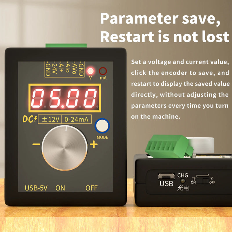 FNIRSI SG-002 4-20mA 0-10V Voltage Signal Generator 0-20mA Current Transmitter Professional Electronic Measuring Instruments