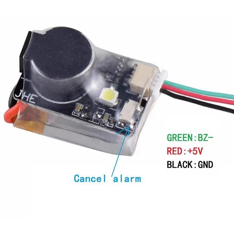 Mini JHE42B Finder 5V 110Db Super Loud Buzzer Tracker With LED Buzzer Alarm For FPV Racing Drone Flight Controller