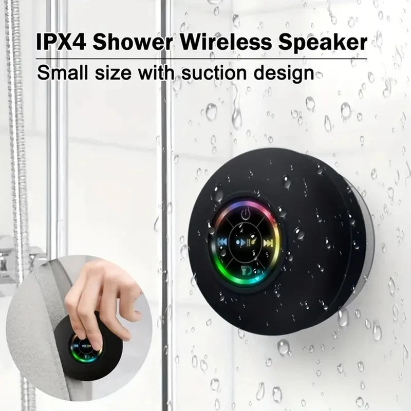 New Bathroom Waterproof Wireless Bluetooth Speaker Large Suction Cup Mini Portable Speaker Outdoor Sports Stereo Speaker Ipx4