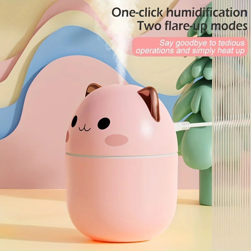 Portable LED light mini 250ml h2o Spray Mist humidifier Double Wet Aroma Essential Oil Diffuser Car usb air humidifier