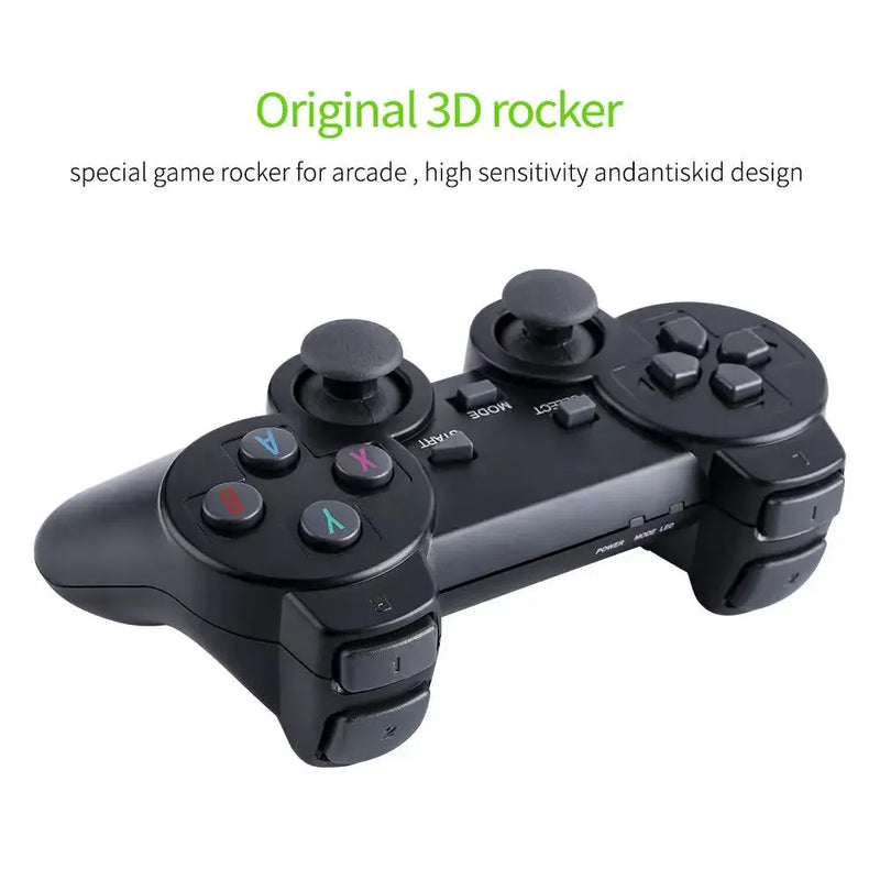 Video Game Console 2.4G Double Wireless Controller Game Stick 4K 20000 Games 128GB Retro Games for PS1/GBA Kids Gifts