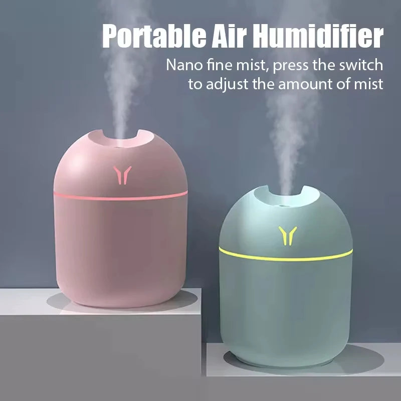 Xiaomi 250ML USB Mini Air Humidifier Aroma Essential Oil Diffuser For Home Car Ultrasonic Mute Mist Maker Diffuser Color Lamp