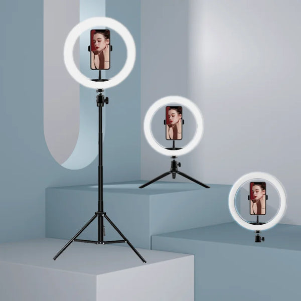 33CM Video Ring Lights Dimmable Light Selfie LED Light USB 26cm Ring Lighting Lamp With Tripod Stand To Make Youtube Ringlight