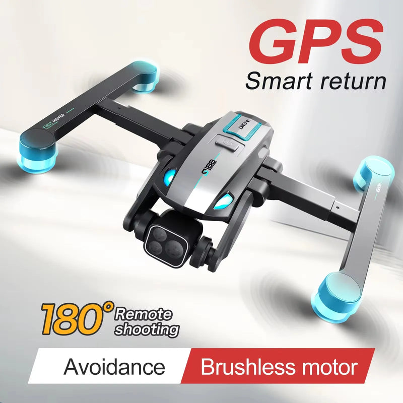 New S188 Drone GPS 8K HD Camera Optical Flow Positioning Obstacle Avoidance Brushless Motor Foldable Quadcopter Drone