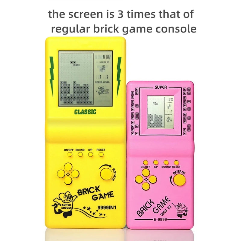 New Block Game Console big Screen Built-in 23 Brick Games Adjustable Speed/Difficulty Retro electronic game children's toy gift