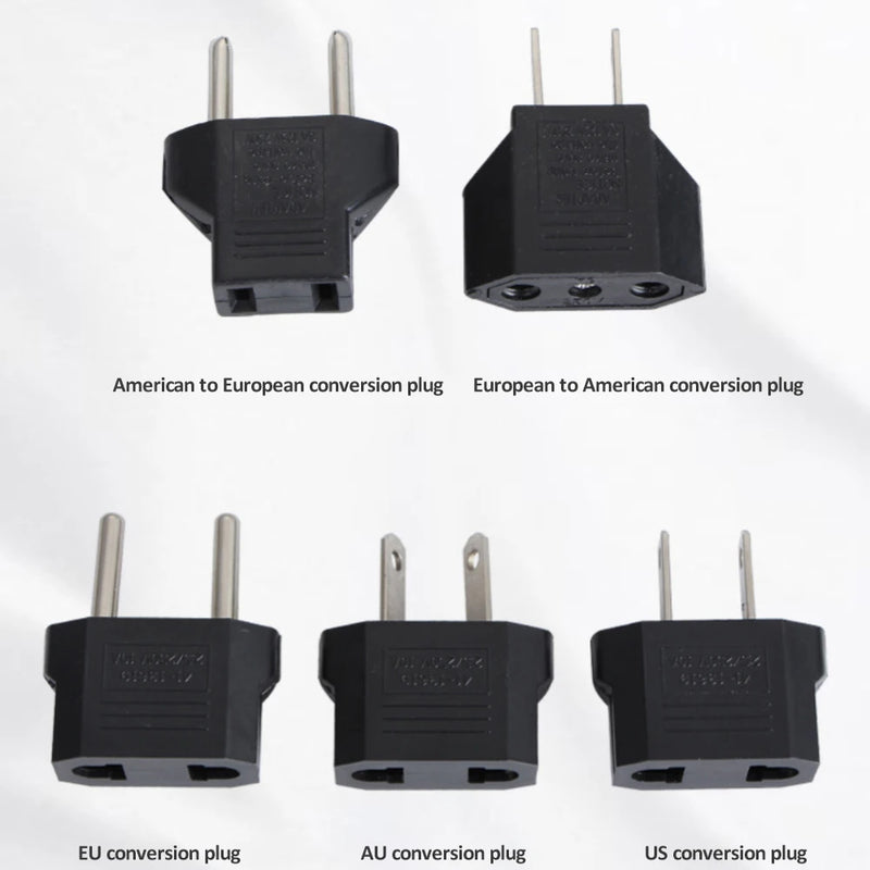 Power Plug Adapter US To EU Euro Europe Plug Power Plug Converter Travel Portable Adapter China To EU Adapter Electrical Socket