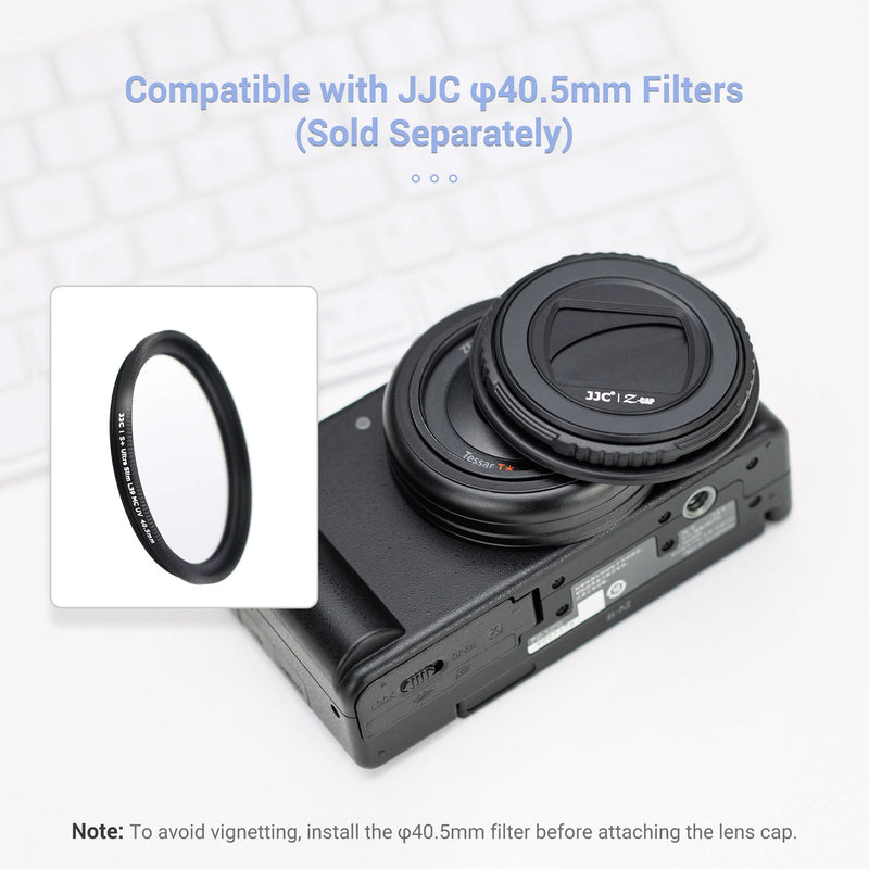 JJC camera Lens Cap Protection Cover Lens specially for Sony ZV-1F camera compatible with JJC φ40.5mm filters