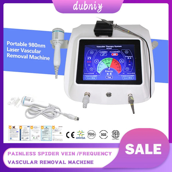 Newest 2-In-1 High Frequency Vascular Removal Machine 13.56MHZ Painless Spider Vein Remover RF Blood Vessel Removal Device