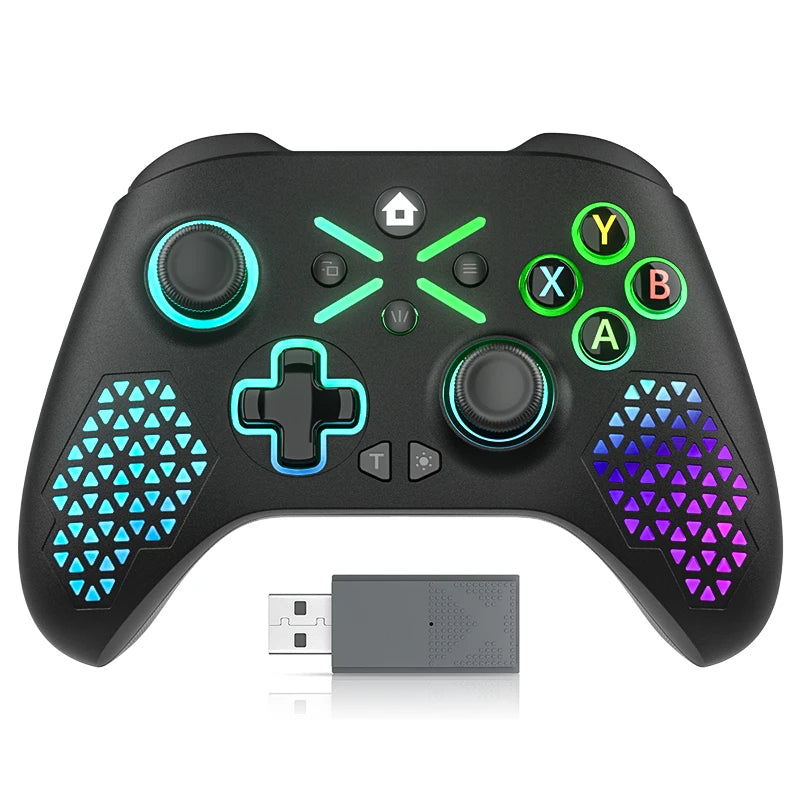 For Xbox One 2.4G Gamepad For Series X/S, PC Wireless Controller 6-Axis Vibration Hall Effect Video Game Control Accessorie