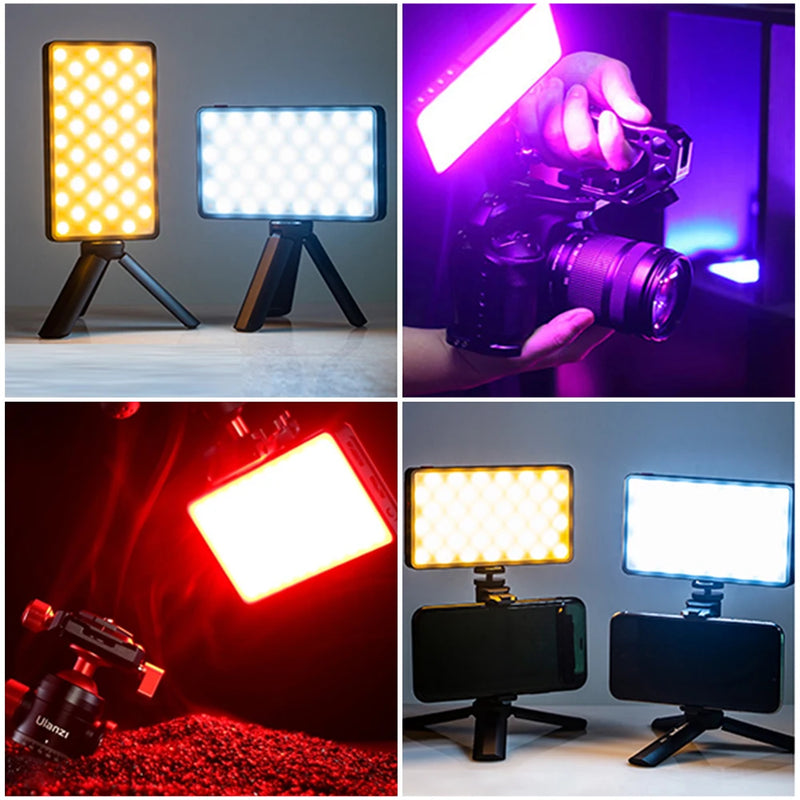 Soonpho P10 Video Light Kit RGB Camera Light For Video Shooting Rechargeable Light Panel Dimmable Studio Light For Photography