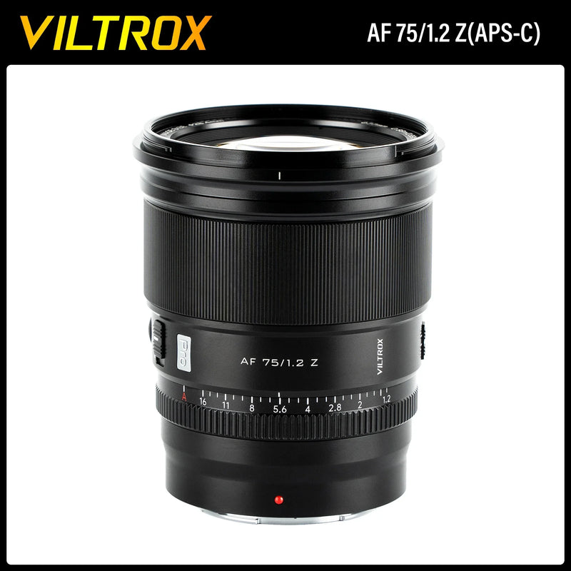 VILTROX 75mm F1.2 Fuji X Lens Auto Focus Large Aperture Portrait APS-C for Fujifilm XF Mount Camera X-T4 T100 X-H2S X-T30 X-Pro3