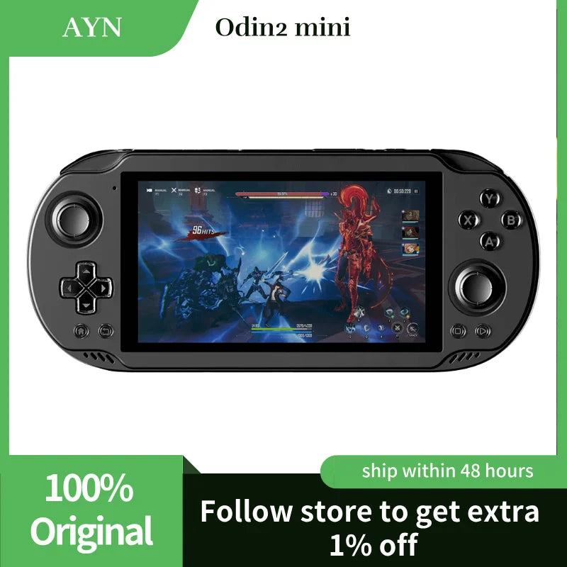 AYN Odin 2 Mini Handheld Game Console 5-inch Touch Screen Snapdragon 8Gen2 CPU 1080P Android 13 Hall Sticks 5000mAh