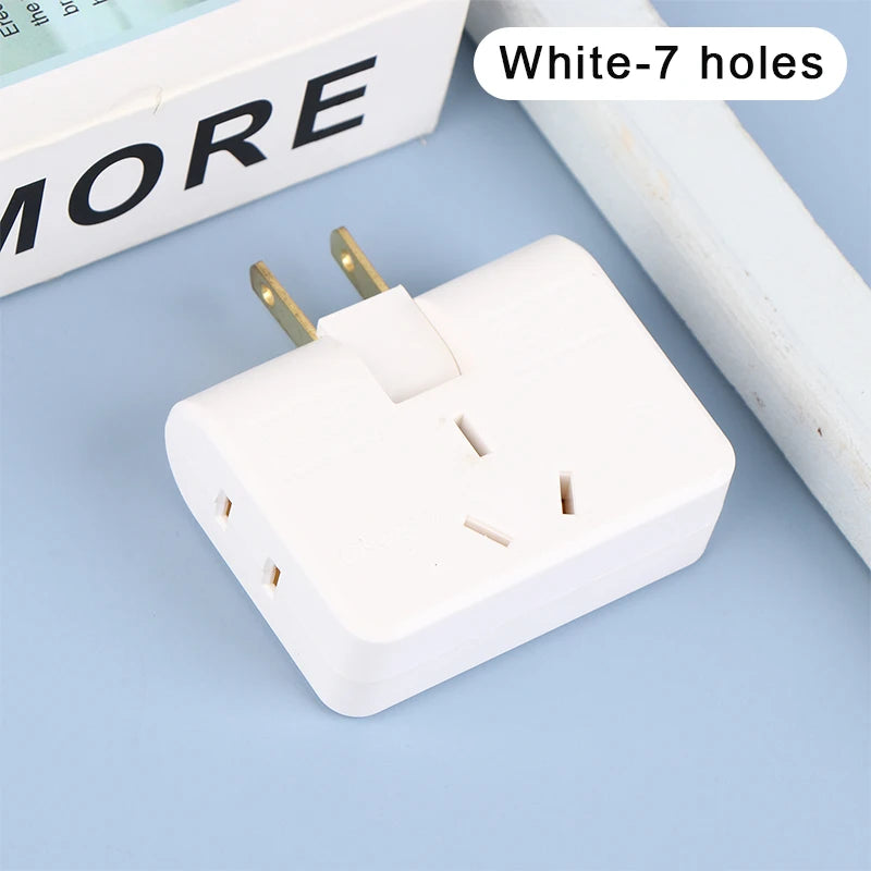 3 In 1 Extension US Plug Electrical Adapter 180 Degree Rotation Socket Converter 2500W Mobile Phone Charging Converter Socket