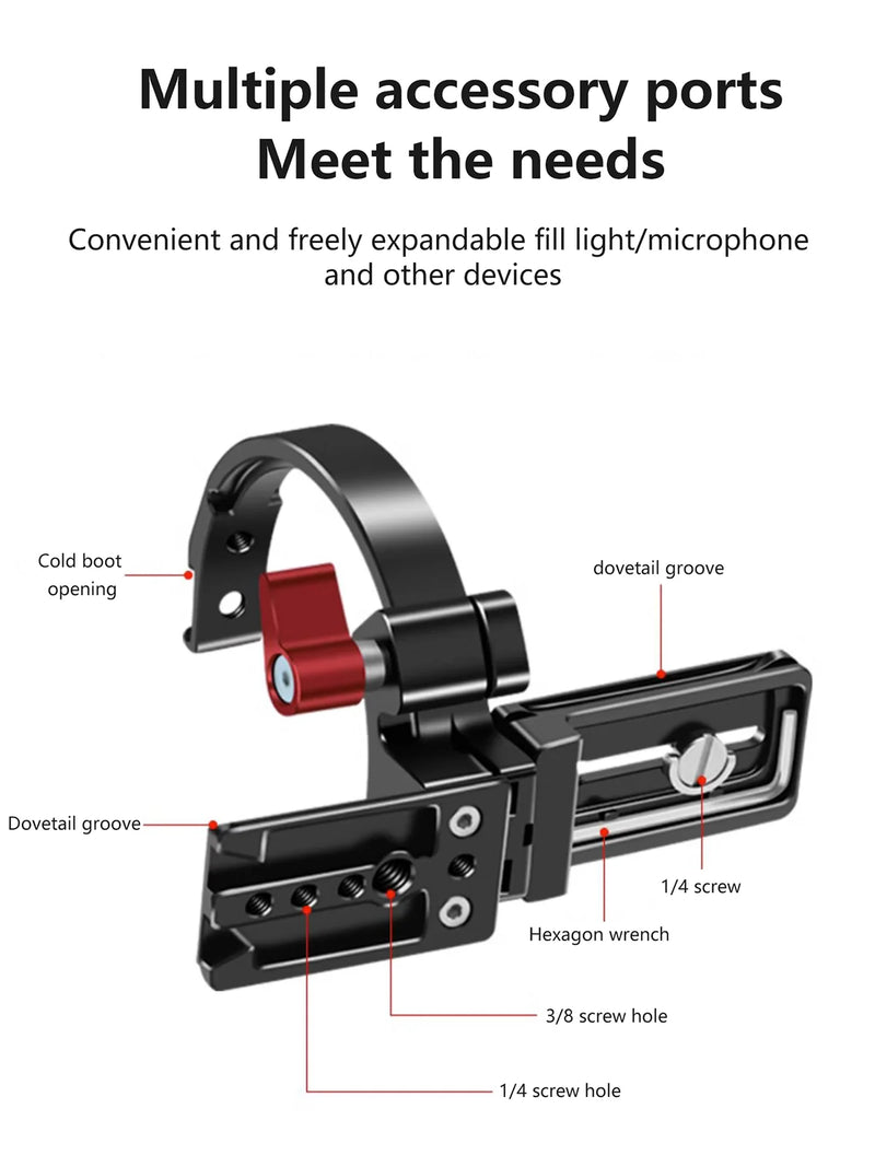 Bracket Semi-circular Ring Horizontal Vertical Shooting Universal for Sony Canon Nikon Fuji Camera Video Holder 8180