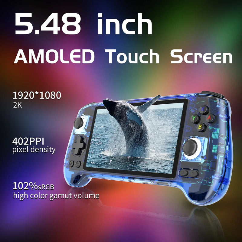 ANBERNIC RG556 5G 5.48'' 8GB LPDDR4X Video Game Console Unisoc T820 Handheld Game Players  RAM 5500mAh Android13 Retro Games