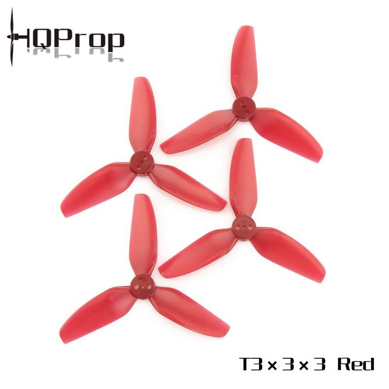 10Pairs(10CW+10CCW) HQPROP T3X3X3 3030 3-Blade PC Propeller 1.5mm for RC FPV Freestyle 3inch Toothpick Cinewhoop Ducted Drones