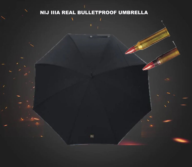 N0-SALE Real Bulletproof Umbrella NIJ IIIA Safety Protection Waterproof Insulation Bodyguard Business Military Glock 9mm&44