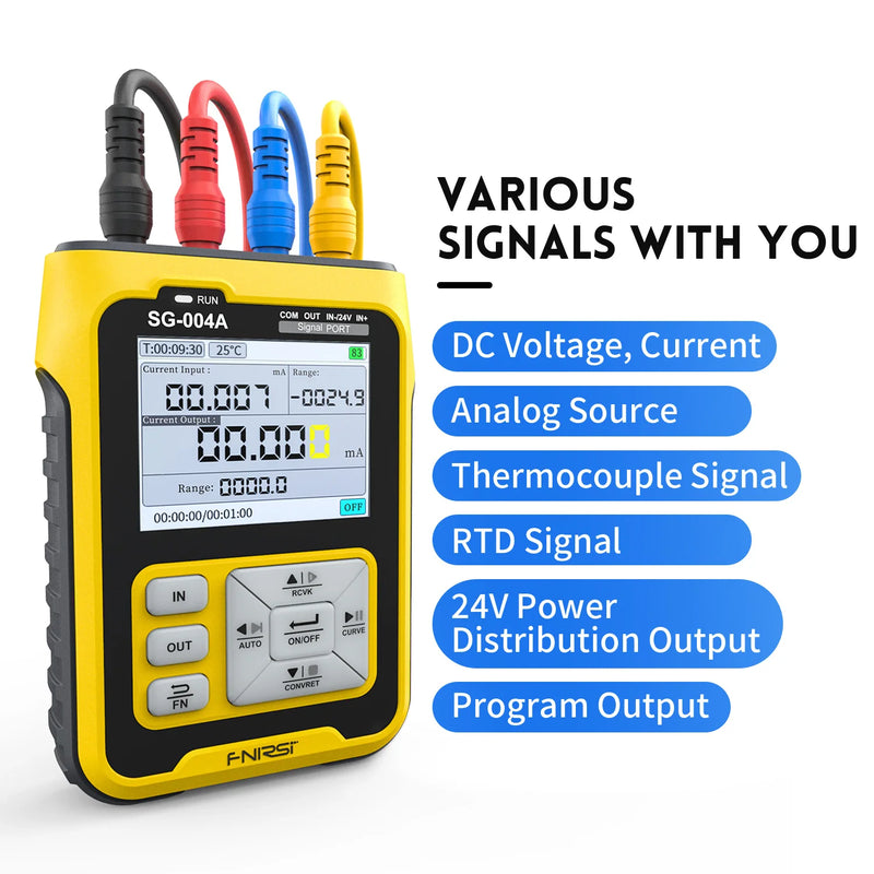 FNIRSI SG-004A 4-20mA Multifunctional Signal Generator PT100 Thermocouple Resistance Pressure Transmitter Process Calibrator