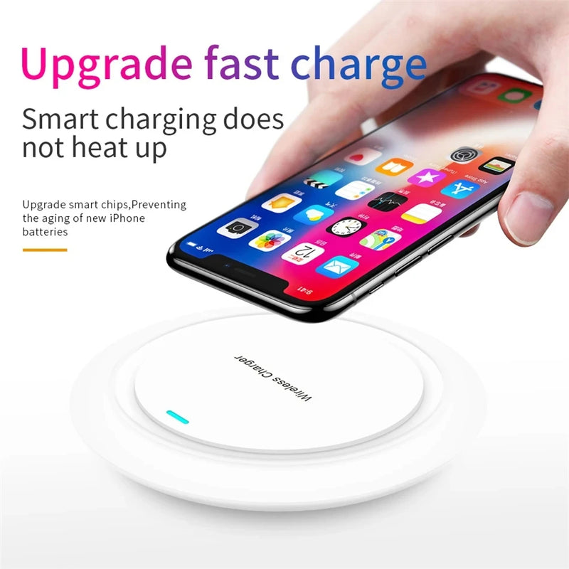 Wireless Charger, 15W Max Fast Wireless Charging Pad for iPhone 15 14 13/12/11 Samsung S24/S23/S22/S21/S20/Note 10, AirPods Pro