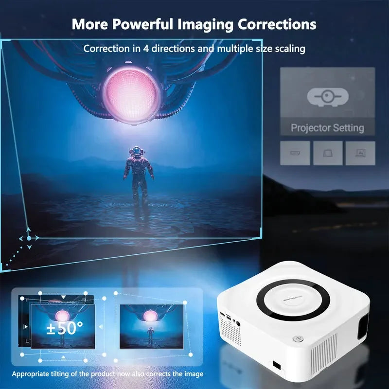 Vivicine Y9 Mini LED 1080P Video Projector, Portable, 5G, WiFi, Smart Home Handheld, Full HD, Android 11 Game Beamer