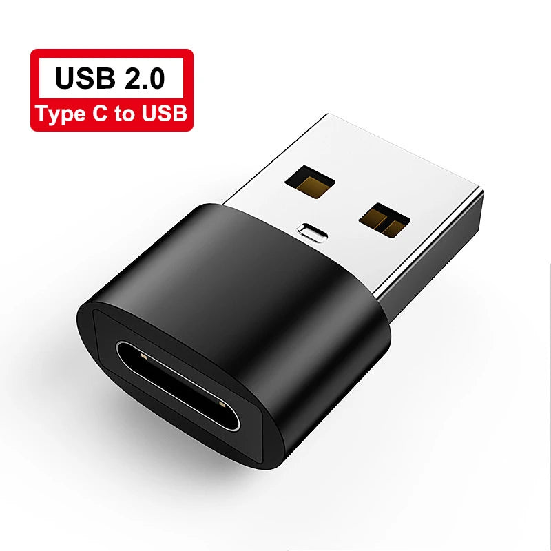 USB 3.0 To Type C Adapter  LED OTG To USB C USB-A To Micro USB Type-C Female Connector For HUAWEI Samsung Xiaomi  POCO Adapters