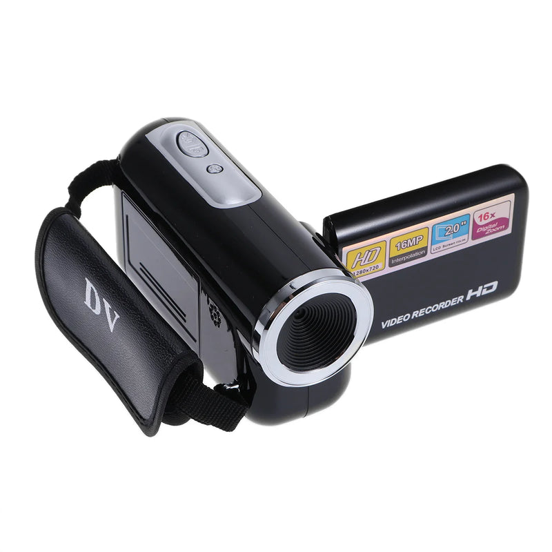 Mini Video DV Camcorder Handheld 16 Million Pixels Digital Camera LED Flash Digital Zoom 20 Inch Home Outdoor Video Recorder