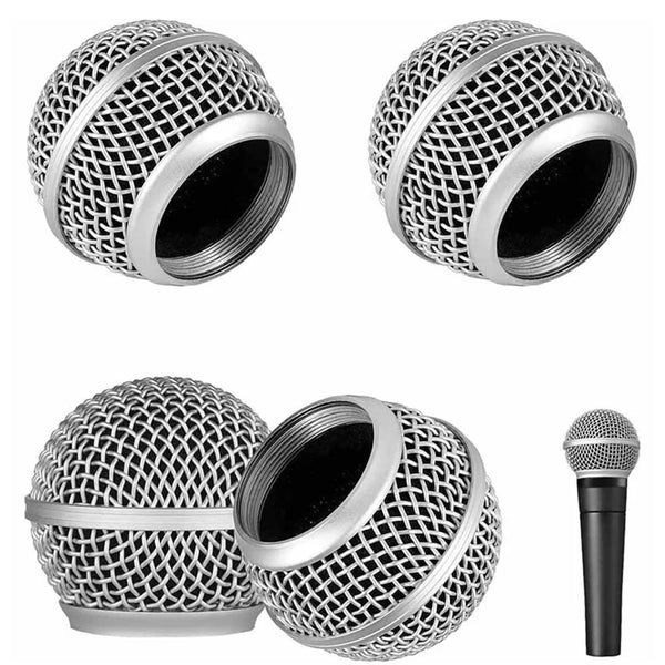 Microphone Mesh Head For 58 Microphone Fits For Shure Beta Grill Mesh Head Steel Replacement Microphones DIY Parts