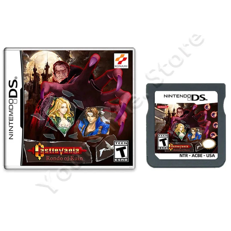 New NDS Game Cartridge Video Game Console Card Castlevania Series Rondo of Ruin Romhack English Version for NDS