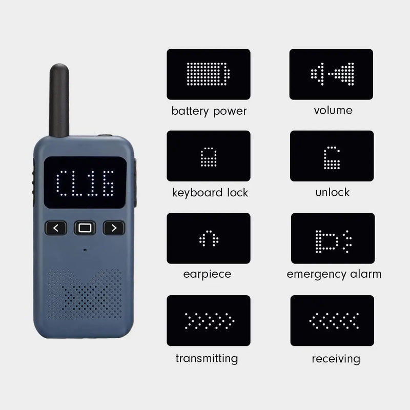 Walkie Talkie Mini Retevis USB Type C Phone RB619 PMR 446 Radio Walkie-Talkies 2 pcs Two-way Radio Portable radio PTT Hotel