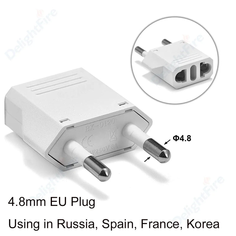 US To EU Plug Adapter Japan Chinese American To Euro European Travel Adapter 2Pin Plug Type C Power Converter Electric Socket