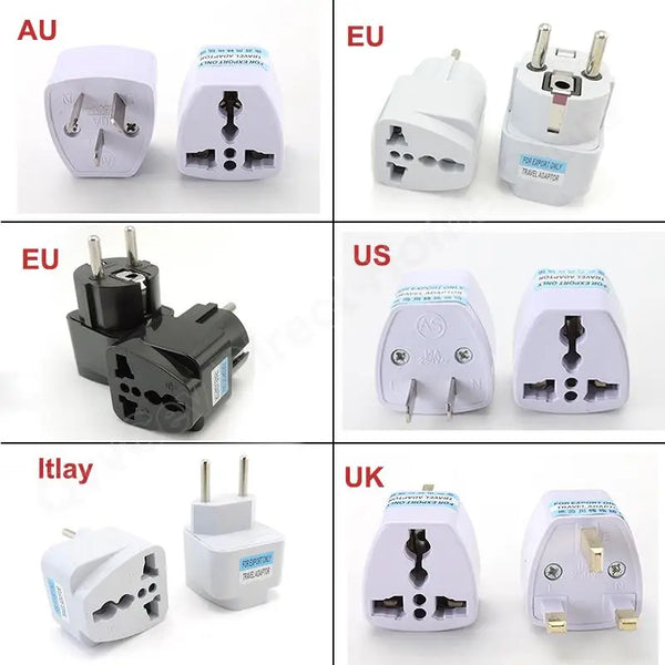 Universal Kr AU US UK EU Plug Adapter American Japan Korea Russia German Travel Plug Israel Brazil Power Converter Socket Plug