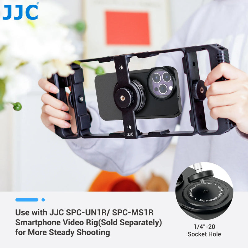 JJC Magnetic Lens Filter Mount Adapter for iPhone 1514 13 Pro/ Pro Max with MagSafe Case Soft Lens Hood Anti Glass Reflection