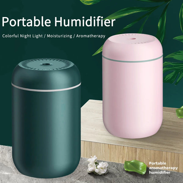 Mini Large Mist Volume USB Air Humidifier with LED Lamp Household Small Desktop Intelligent Car New Aromatherapy Machine for car