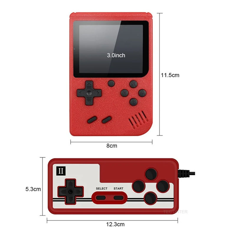 Retro Video Game Console 8-bit 3.0 Inch Lcd Screen Built-in 400 Games Portable Mini Handheld Kids Game Console Kids Gift